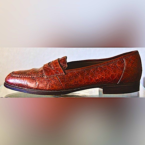 MARIO CAMPATELLI MENS CROC LOAFER SIZE 10 MADE IN ITALY - Picture 2 of 9